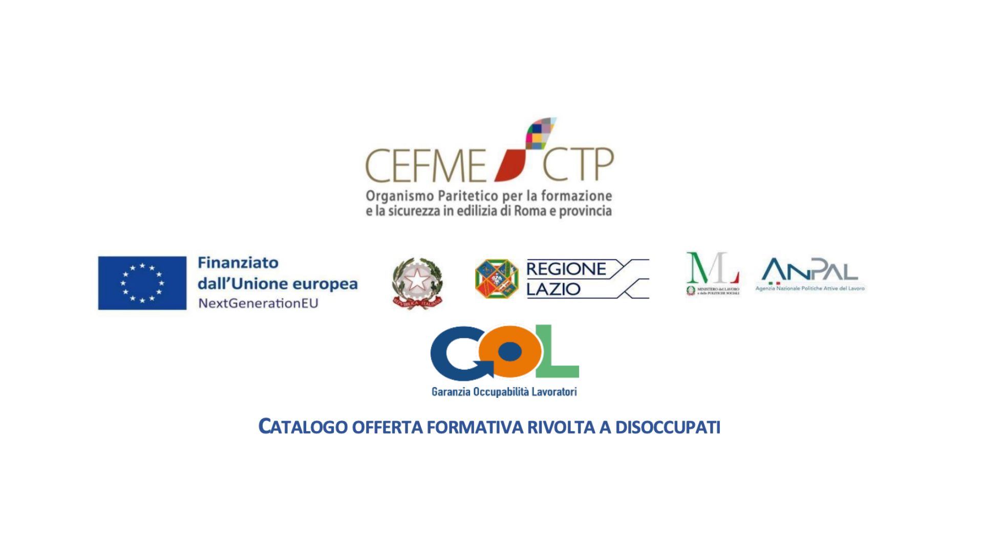 GOL - Catalogo offerta formativa rivolta ai disoccupati