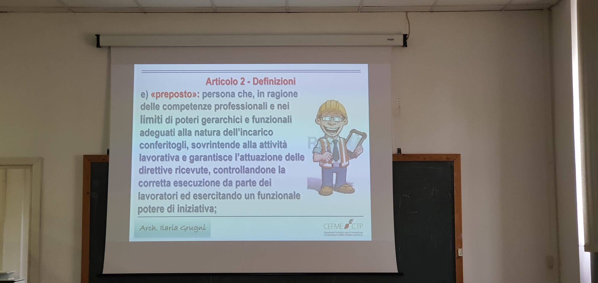 Oggi 08/05/2023 nella nostra sede di Roma si sta svolgendo il Corso di formazione per la figura del Preposto - Base
