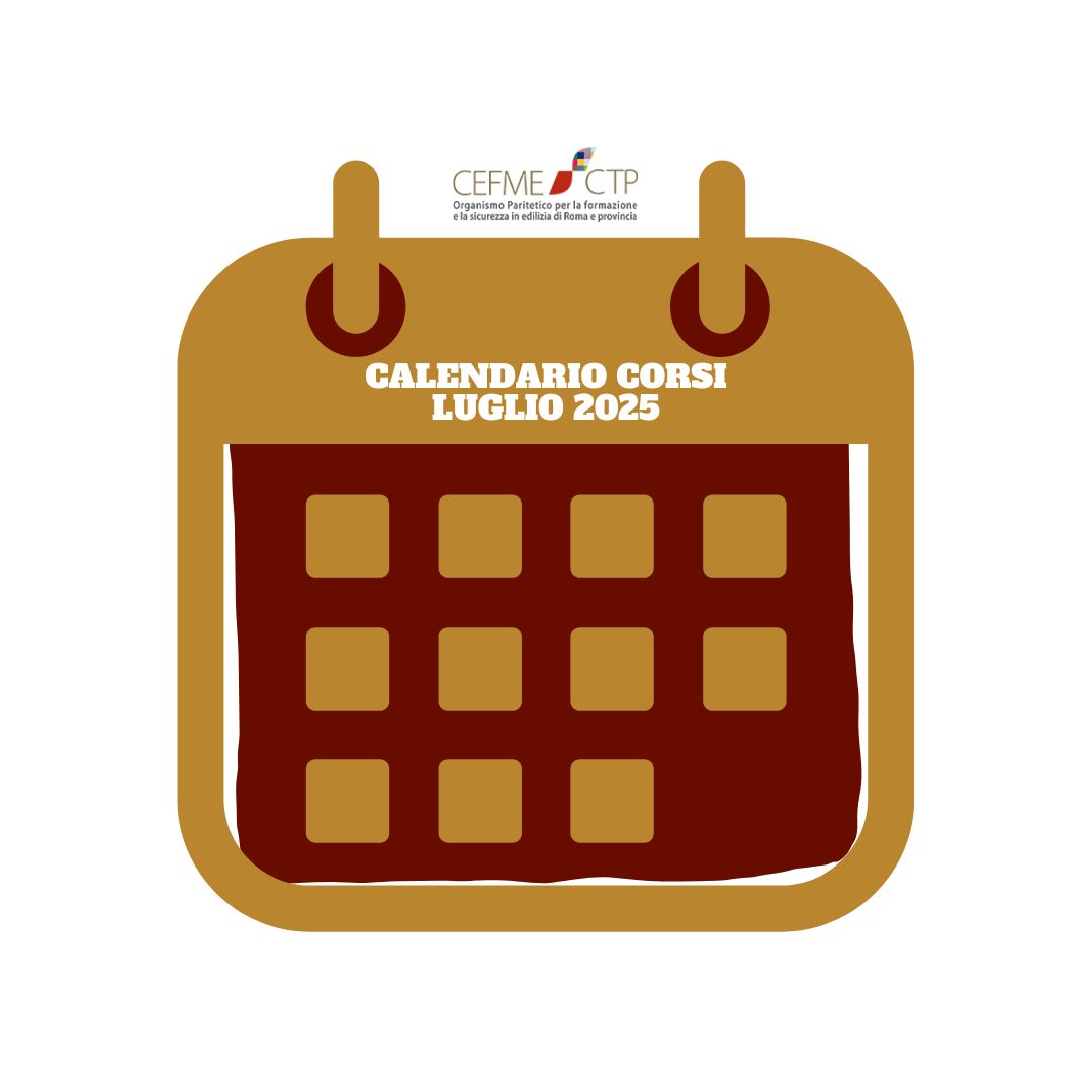 Calendario Corsi - Luglio 2025